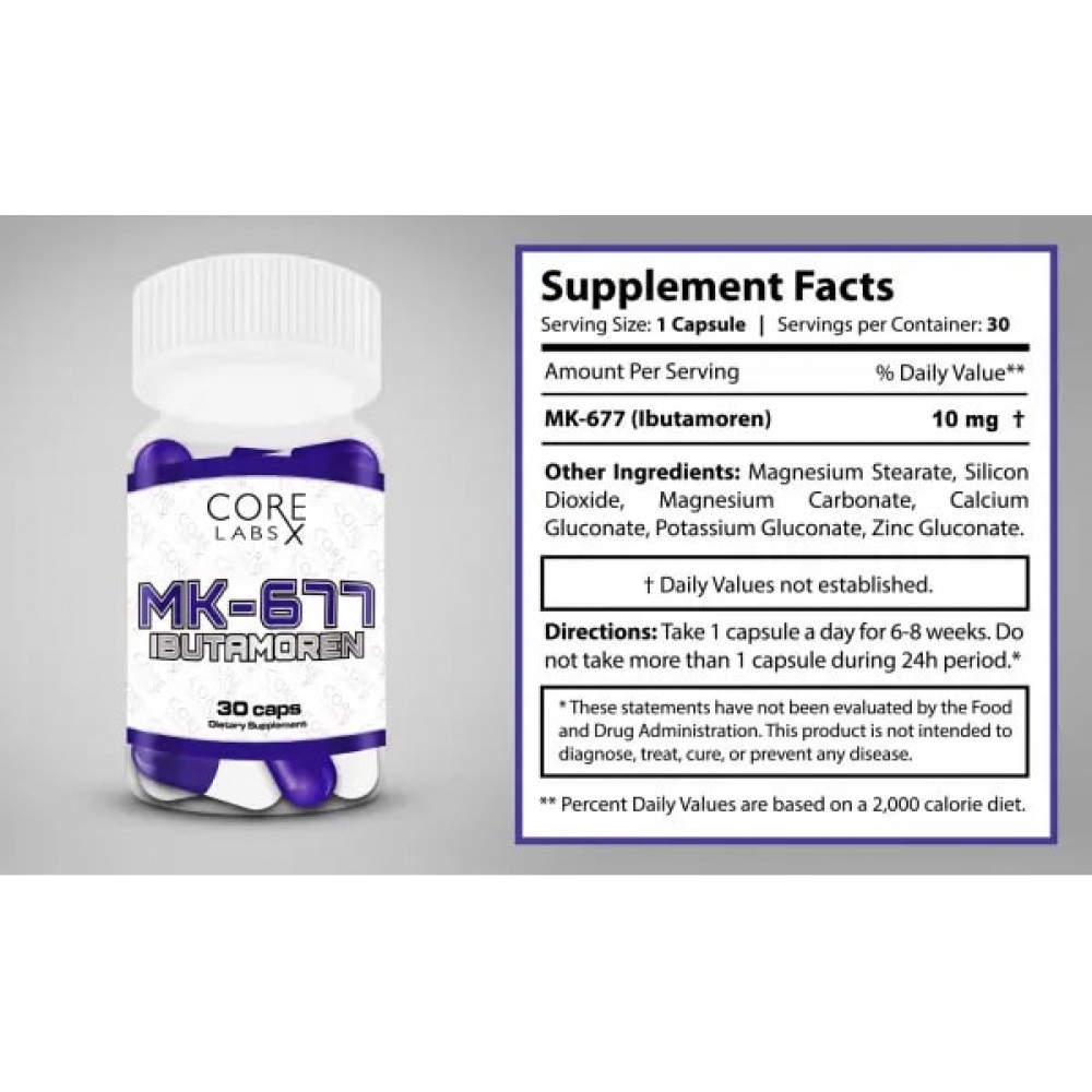 Core Labs Ibutamoren MK-677 30 capsules